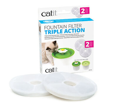 Catit - Filtres de Rechange Triple Action pour Fontaine Catit - x2