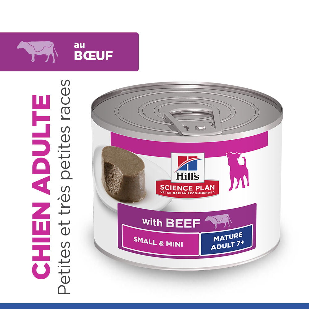 Hill's Science Plan - Mature Small&Mini Mousse Pour Chien Ag&eacute; De Petite Race B&oelig;uf  - 200g Image num&eacute;ro 6