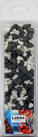 Labeo - Graviers D&eacute;co Rock Noir et Blanc pour Aquarium et Terrarium - 475g