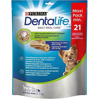 Dentalife - Bâtonnets à Mâcher Extra Mini pour Chien - 207g