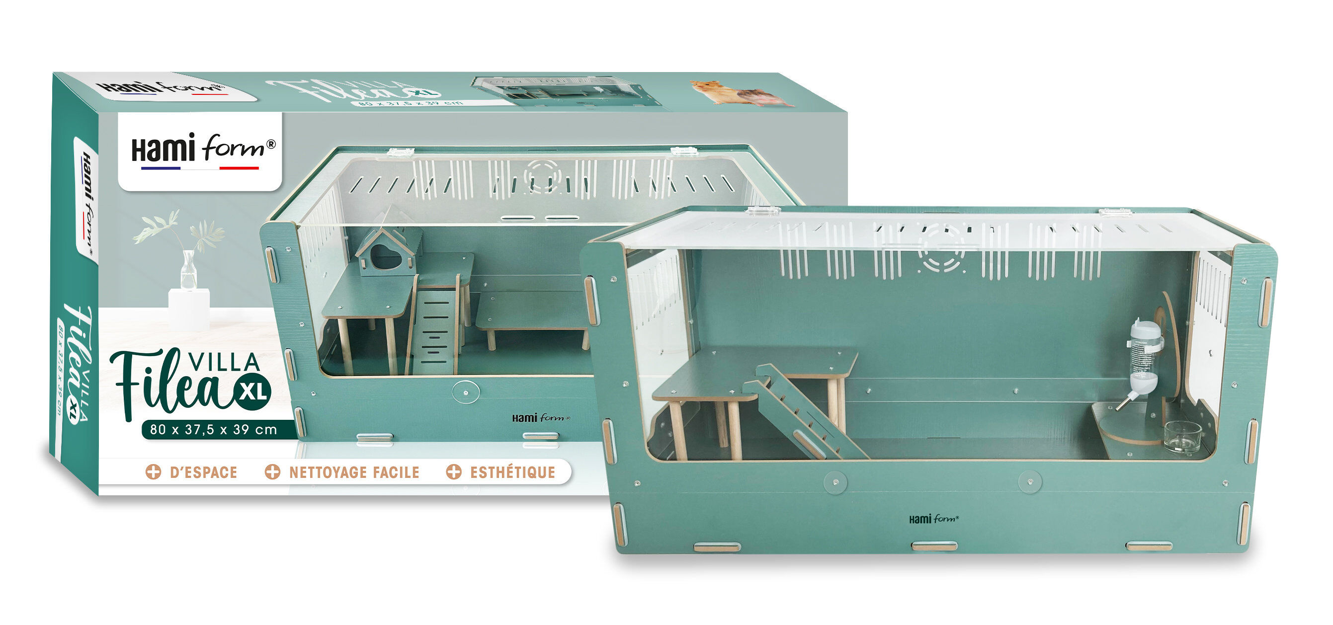 Hamiform - Cage Hamster Villa Filea XL 80 cm - Rongeurs Image num&eacute;ro 1