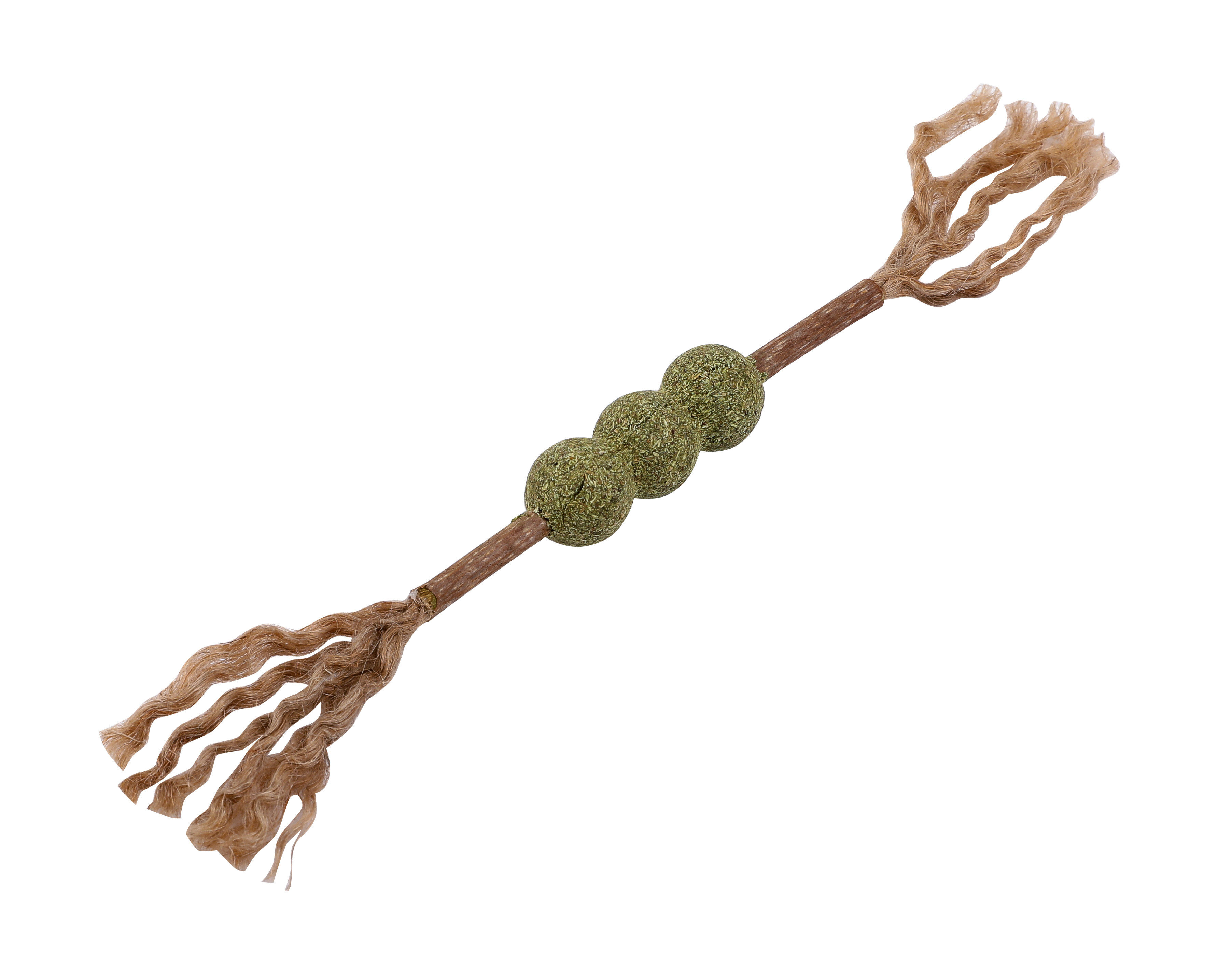 Wouapy - Jouet Baton 3 Boules &agrave; Plumes pour Chats Image num&eacute;ro 1