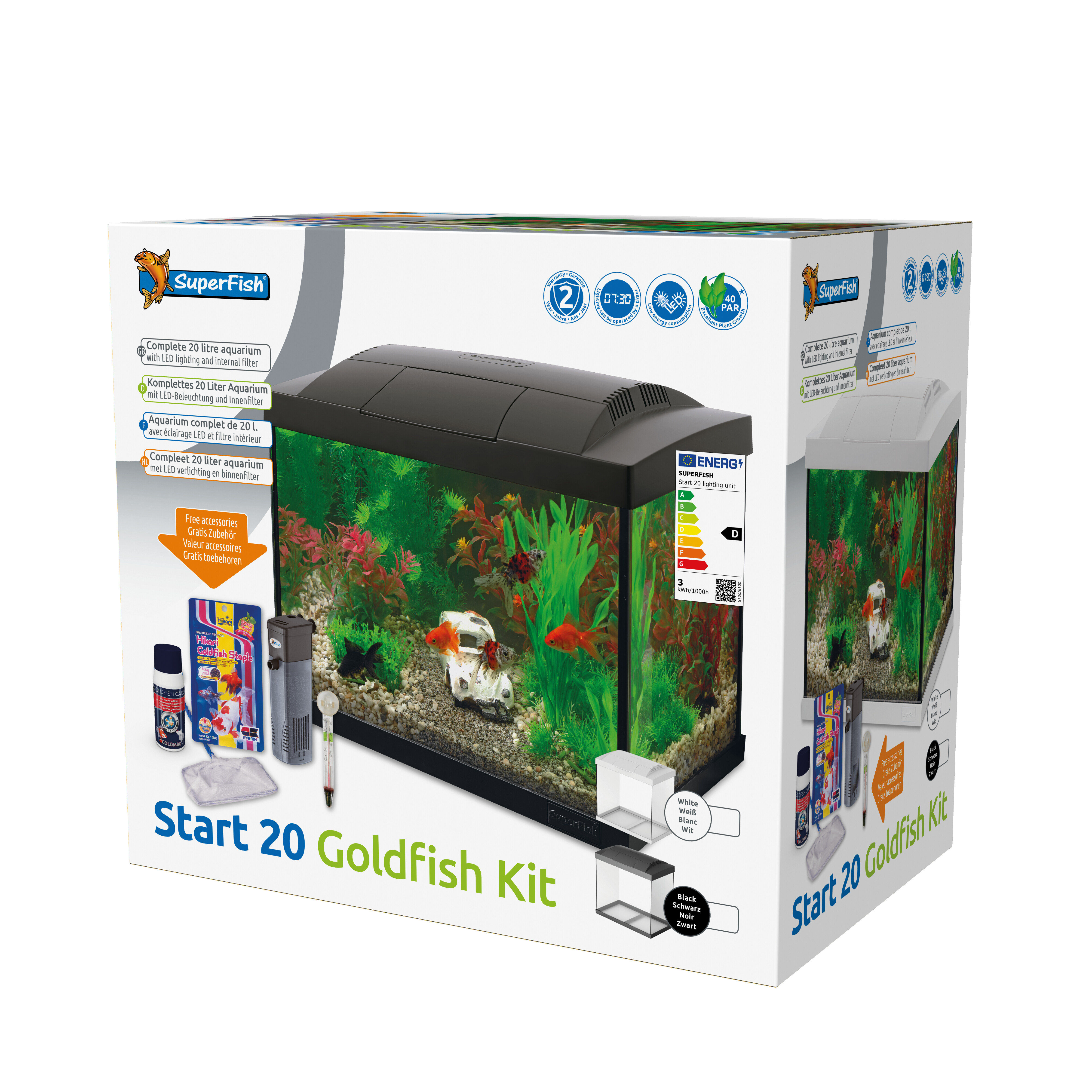 Superfish -  Kit Aquarium START 20 Blanc - 16L Image num&eacute;ro 3