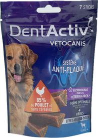 Vetocanis - Sticks Dentactiv au Poulet pour Chiens - x7