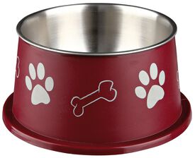 Trixie - Gamelle Oreilles Longues en Acier Inox/Plastique - 0.9 l / 19 cm Trixie - Gamelle Oreilles Longues en Acier Inox/Plastique - 0.9 l / 19 cm