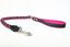 Yogipet - Laisse en Cuir Tressé 120cm pour Chien - Noir/Rose Indicateur image numéro 1