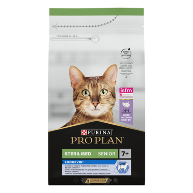 Pro Plan - Croquettes Adult 7+ au Poulet pour Chat Adulte Stérilisé - 1,5Kg