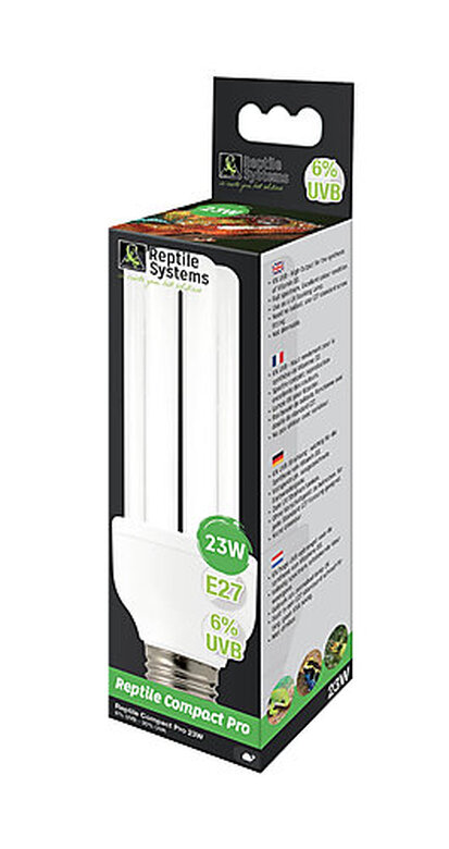 Reptile Systems - Lampe Compact Pro 6% UVB E27 pour Reptiles - 23W image number null