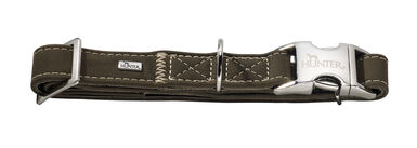Hunter - Collier Hunting Alu-Strong en Cuir de Bœuf Vert Olive