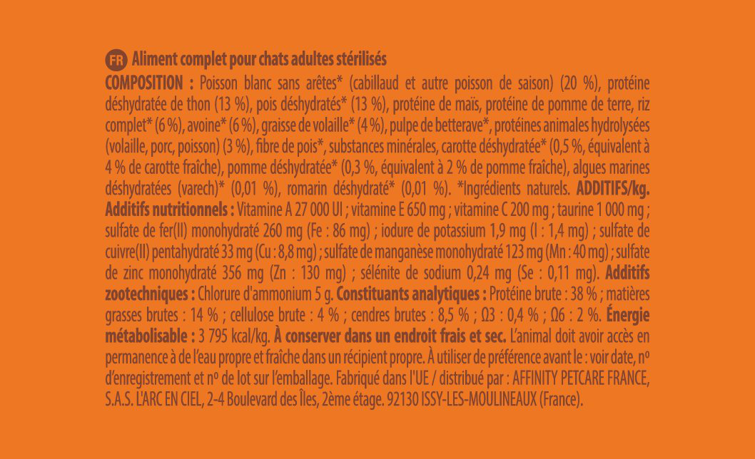 Nature's Variety - Croquettes Healthy Grains St&eacute;rilis&eacute; Au Poissons Blancs Pour Chats - 1,25kg Image num&eacute;ro 3