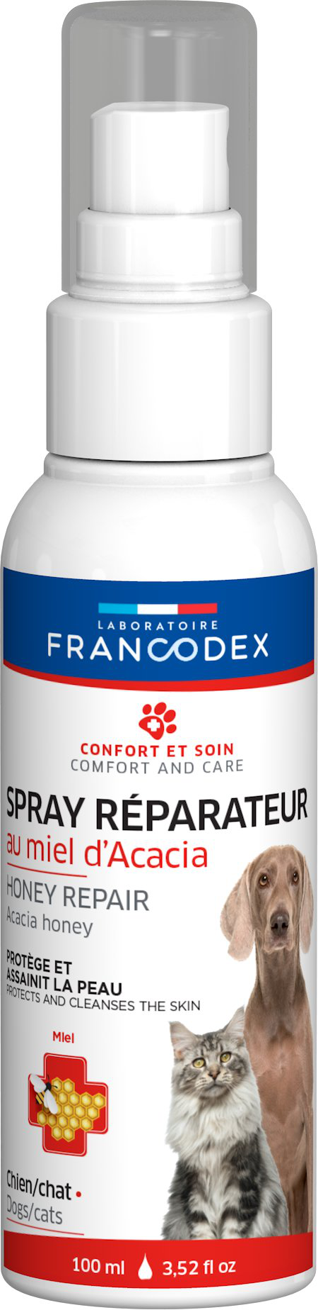 Francodex - Spray R&eacute;parateur au Miel pour Chiens et Chats - 100ml Image num&eacute;ro 1