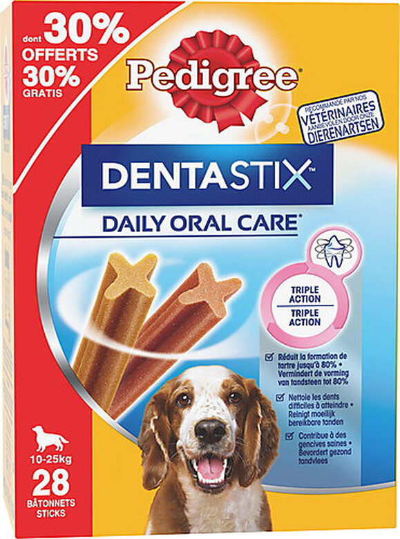 Pedigree - Friandises Dentastix pour Chien de Moyenne Taille - x28 dont 30% offerts image number null