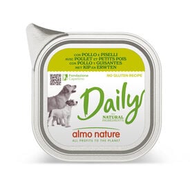Almo Nature - Pâtée Daily Nogluten Poulet Et Petit Pois - 100g