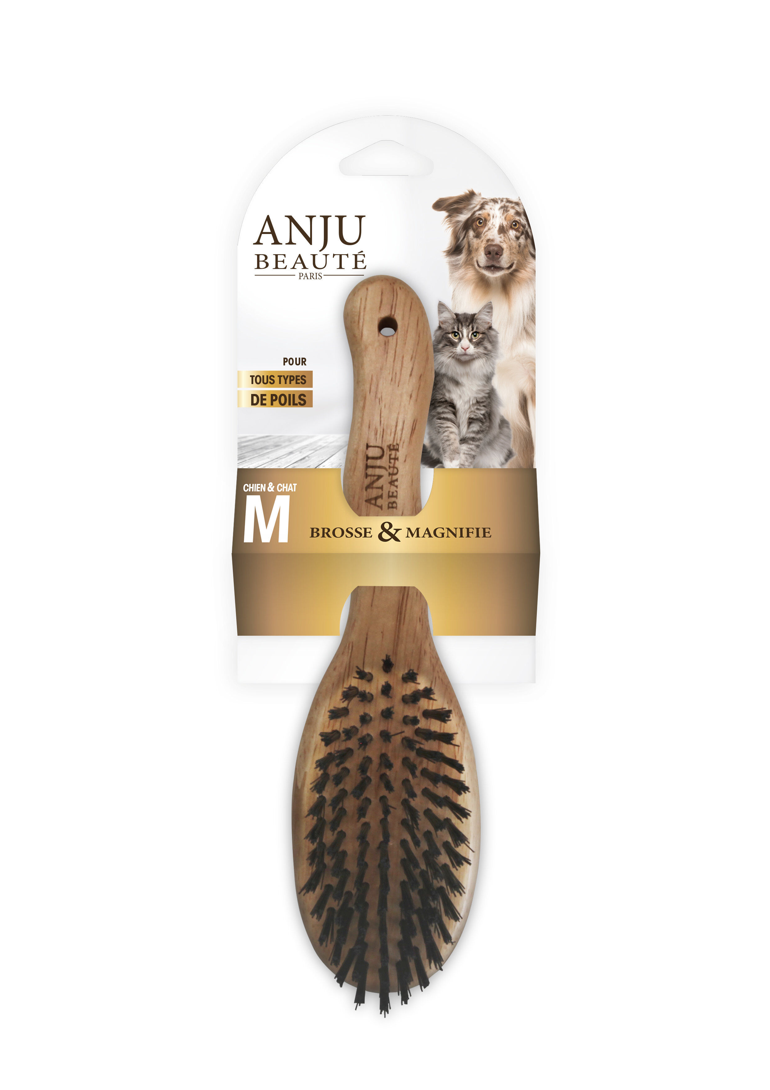 Anju Beaute - Brosse Douce pour Chiens - M Image num&eacute;ro 1