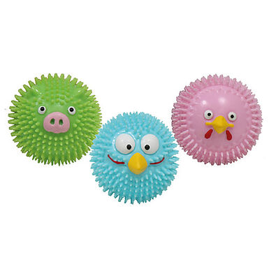 Croci - Balle en Caoutchouc Funny Faces pour Chiens - 6,5cm