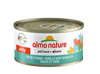 Almo Nature - Pâtée en Boîte HFC Jelly Truite et Thon pour Chat - 70g
