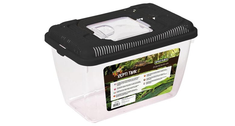 Reptiles Planet - Terrarium Plastique Repti Tank S pour Reptiles - 21,5x13,5x14 cm Image numéro 1 Reptiles Planet - Terrarium Plastique Repti Tank S pour Reptiles - 21,5x13,5x14 cm Image numéro 1