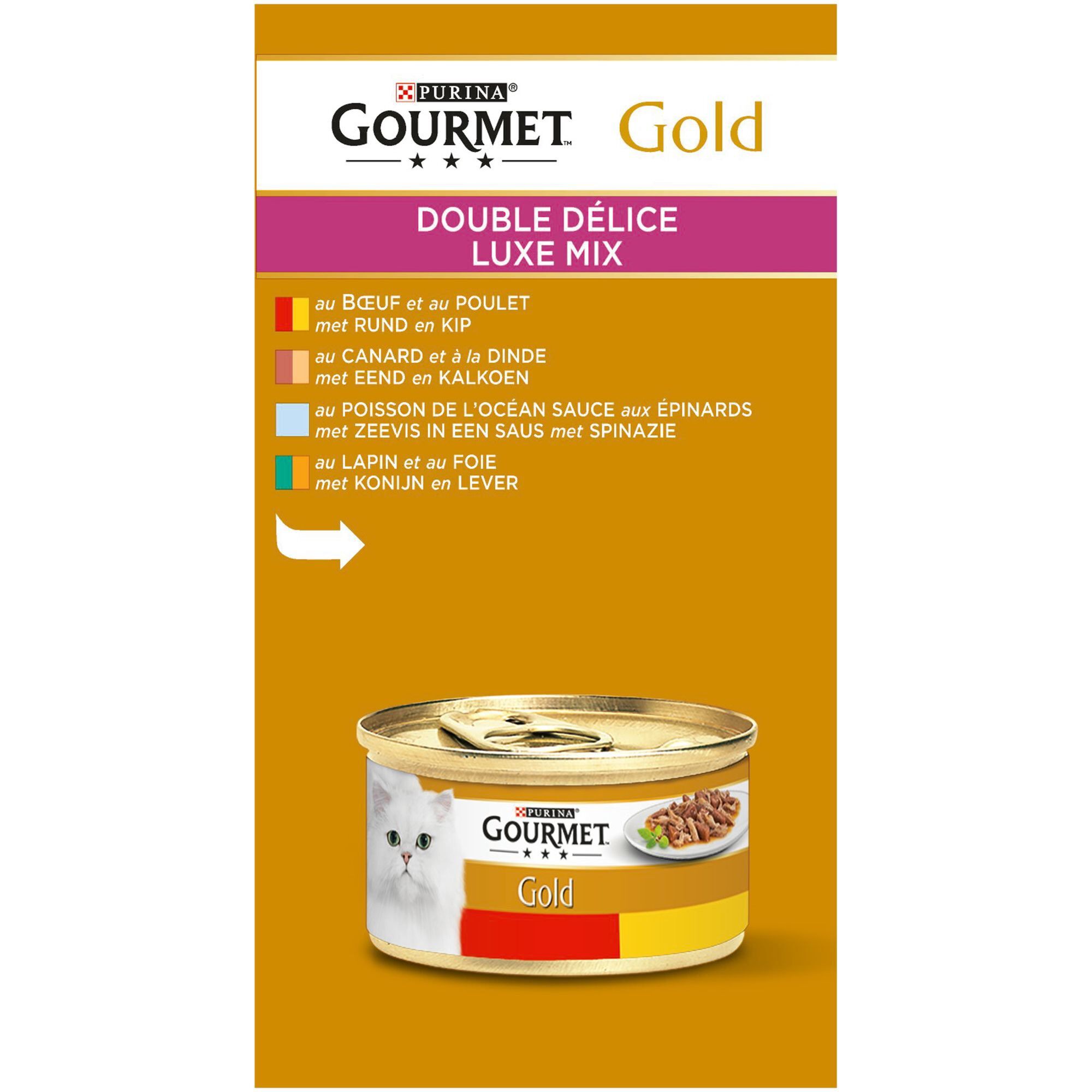 Gourmet - Bo&icirc;te Gold Double D&eacute;lice pour Chat - 12x85g Image num&eacute;ro 5