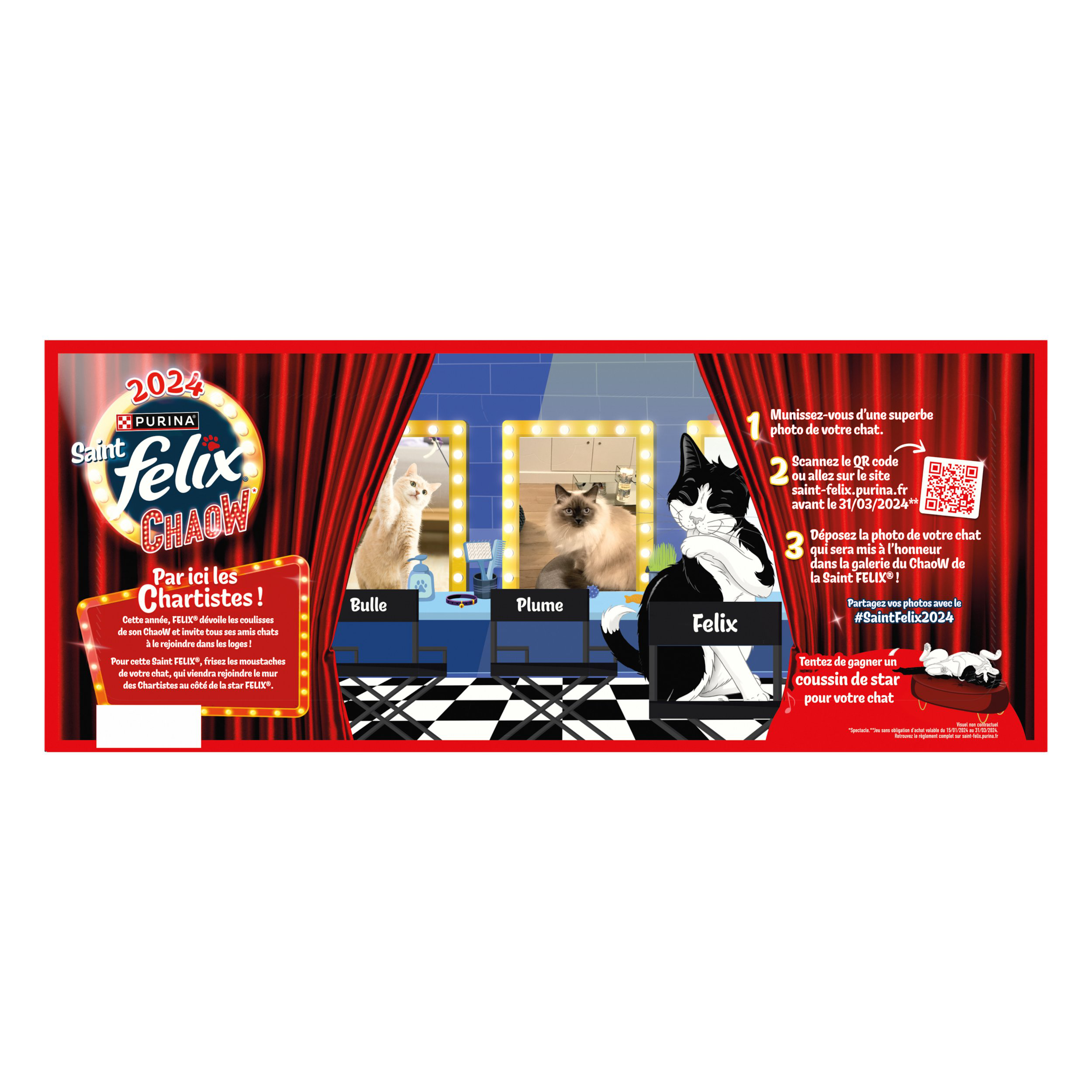 Sachets FELIX Tendres Effil&eacute;s en Gel&eacute;e - S&eacute;lection de la Campagne 40X85g (28+12) pour chats adultes Image num&eacute;ro 1