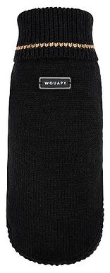 Wouapy -  Pull Basic Noir pour Chien - T30