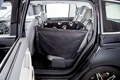 Trixie - Couverture pour sièges de voiture, hauts rebords, 0,5 × 1,45 m, noir/beige