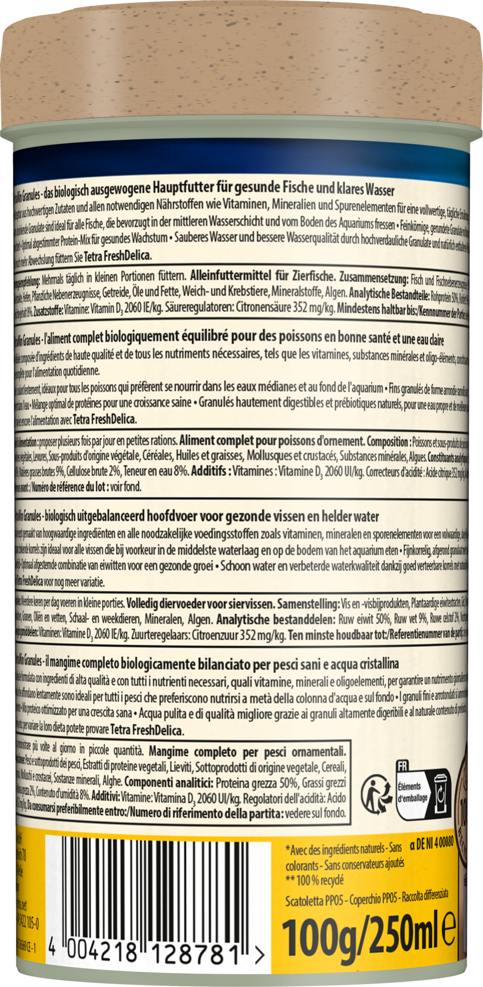 Tetra - Aliment Complet TetraMin Granules en Granul&eacute;s pour Poissons Tropicaux - 250ml Image num&eacute;ro 4