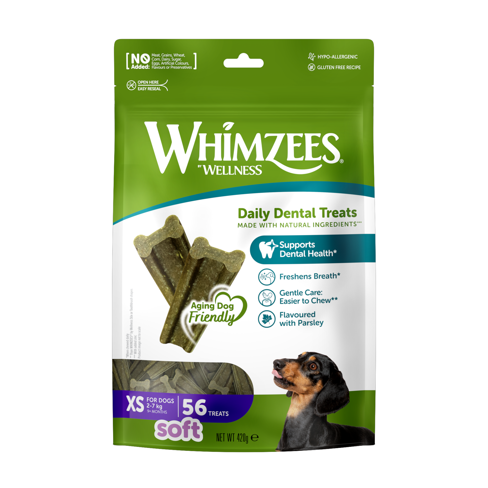 Whimzees - Friandises Daily Dental Treats Soft pour Chiens - XS Image num&eacute;ro 1