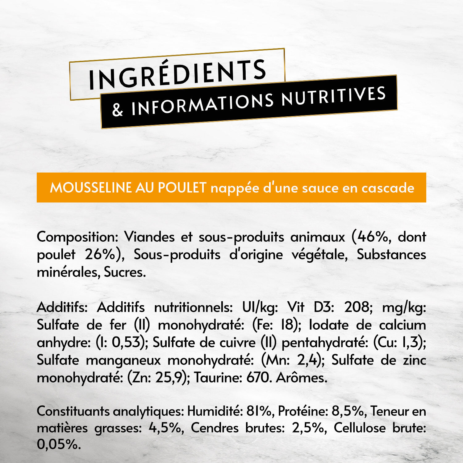 GOURMET - Repas REVELATIONS Mousseline Poulet napp&eacute;e de sauce pour Chats - 4X57g Image num&eacute;ro 5