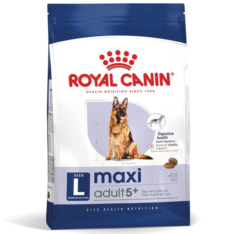 Royal Canin - Croquettes Maxi Adulte 5+ pour Chien Adulte - 15Kg Image numéro 1 Royal Canin - Croquettes Maxi Adulte 5+ pour Chien Adulte - 15Kg Image numéro 1