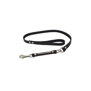 Comme Un Roi - Laisse Bulldog So Chic Noir pour Chien - 110cm
