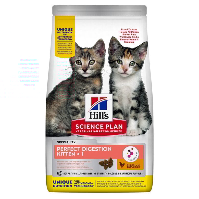 Hill's Science Plan - Kitten Perfect Digestion croquettes pour chaton - 1,5kg Image numéro 1 Hill's Science Plan - Kitten Perfect Digestion croquettes pour chaton - 1,5kg Image numéro 1