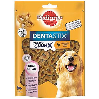 Pedigree - Dentastix Chewy Chunx au Poulet pour Moyen et Grand Chien - 68g