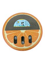 Summer Vibes - Griffoir Orange avec Herbe &agrave; Chat - 38cm