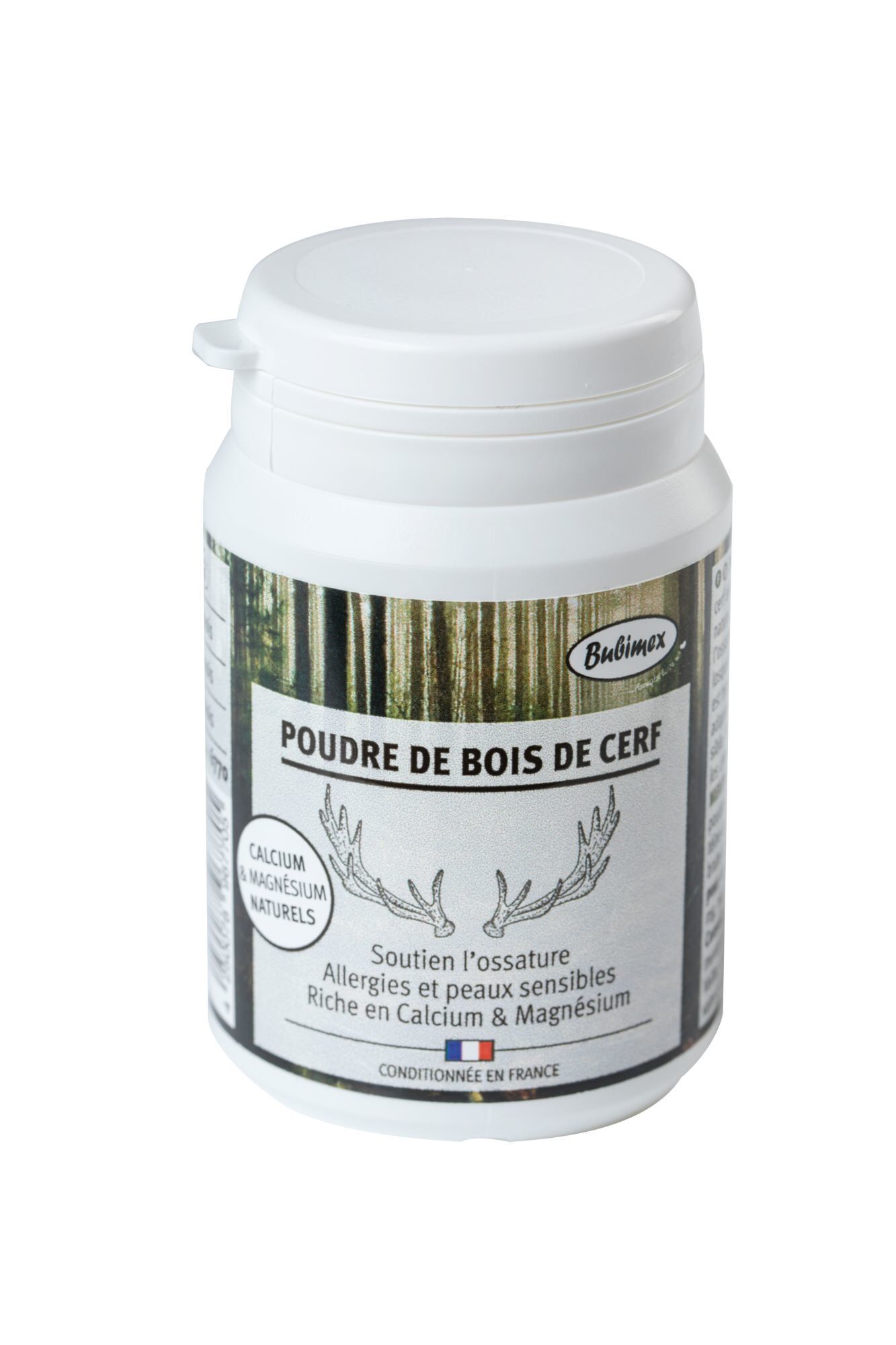 Bubimex - Poudre de Bois de Cerf pour Chien - 60g Image num&eacute;ro 1