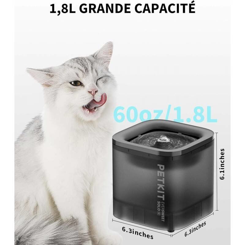 Petkit - Fontaine &agrave; Eau EVERSWEET SOLO CYBERTAIL pour Chiens et Chats - 1.8L Image num&eacute;ro 8