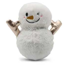 Croci - Jouet Peluche Xmas Bonhomme Blanc avec Balle - x1