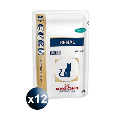 Royal Canin - Sachets Veterinary Diet Renal pour Chat - 12x85g