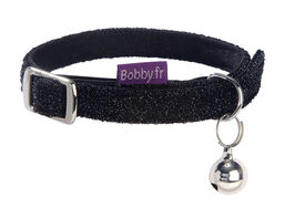 Bobby - Collier Disco Noir pour Chat