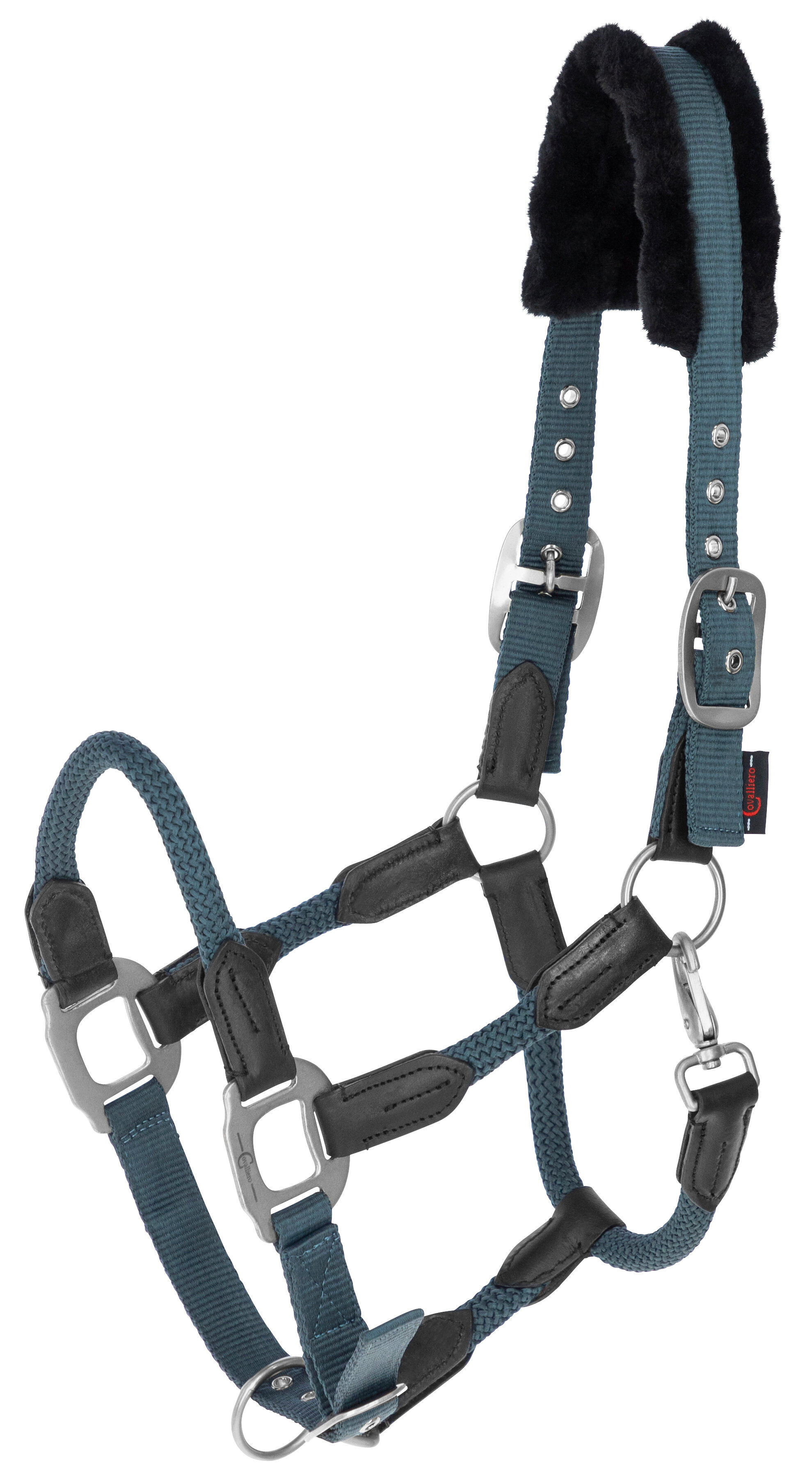 Kerbl - Licol R&eacute;glable Cordano Smoked Blue - Full L Image num&eacute;ro 1