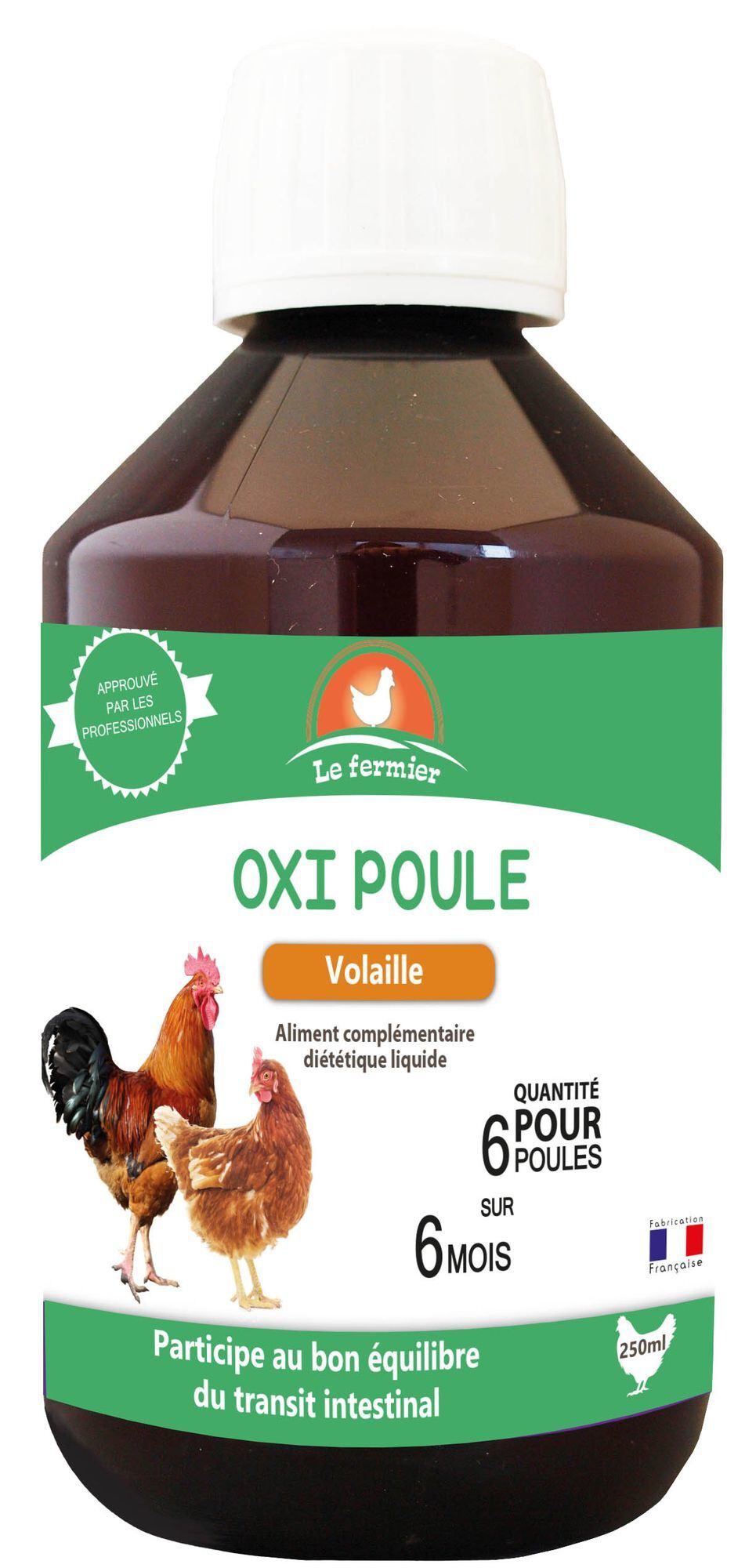 Le Fermier - Aliment Compl&eacute;mentaire Oxi Poule pour Basse cour - 250ml Image num&eacute;ro 1