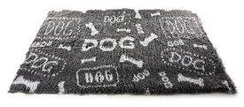 Martin Sellier - Tapis Plat Petbed Dog Gris et Blanc pour Chien