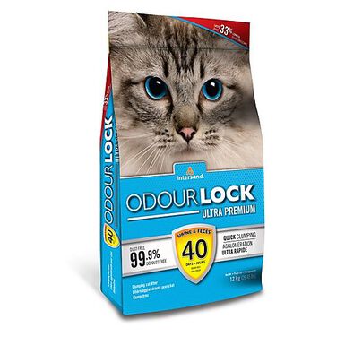 Intersand - Litière OdourLock Contrôle d'Odeur de 40 Jours pour Chat