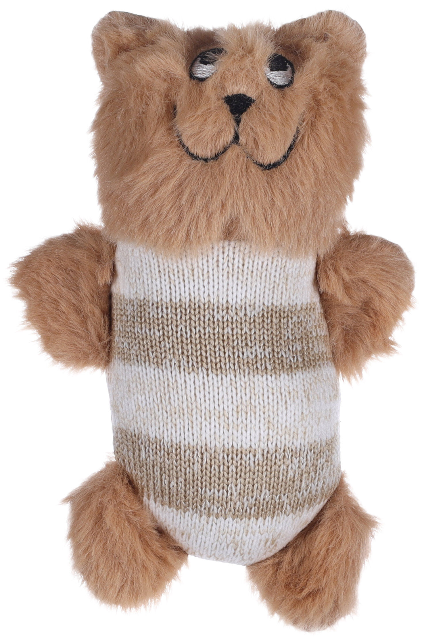 Flamingo - Jouet Faci Ours Ray&eacute; Brun pour Chats - 10cx4,5x16cm Image num&eacute;ro 1