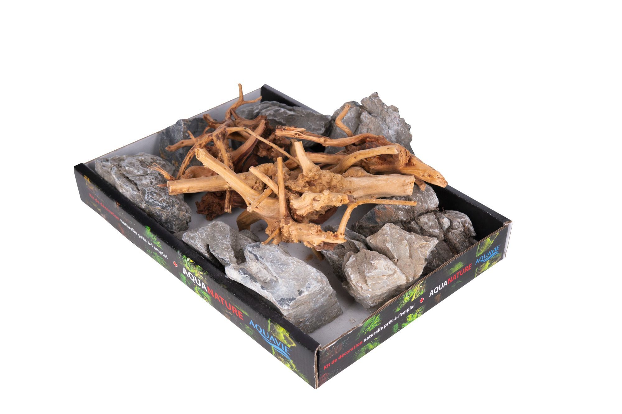 Aquavie - D&eacute;coration Vigne et Pierre Gris pour Aquarium Image num&eacute;ro 1