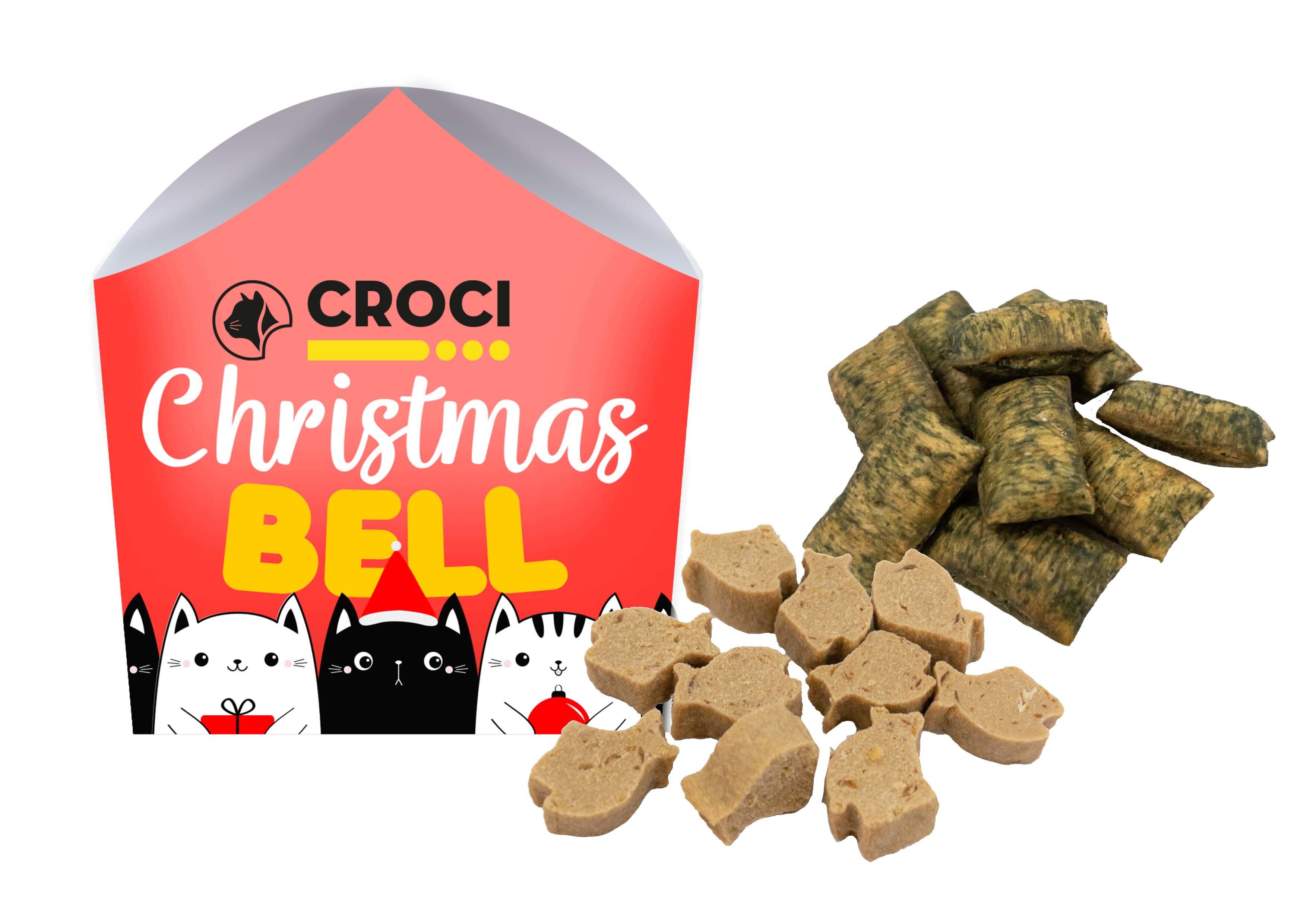 Croci - Friandises Christmas Bell de No&euml;l pour Chat - 100g Image num&eacute;ro 1