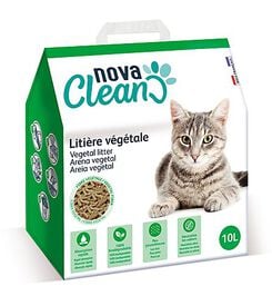 Nova Clean - Litière Végétale pour Chats - 10L