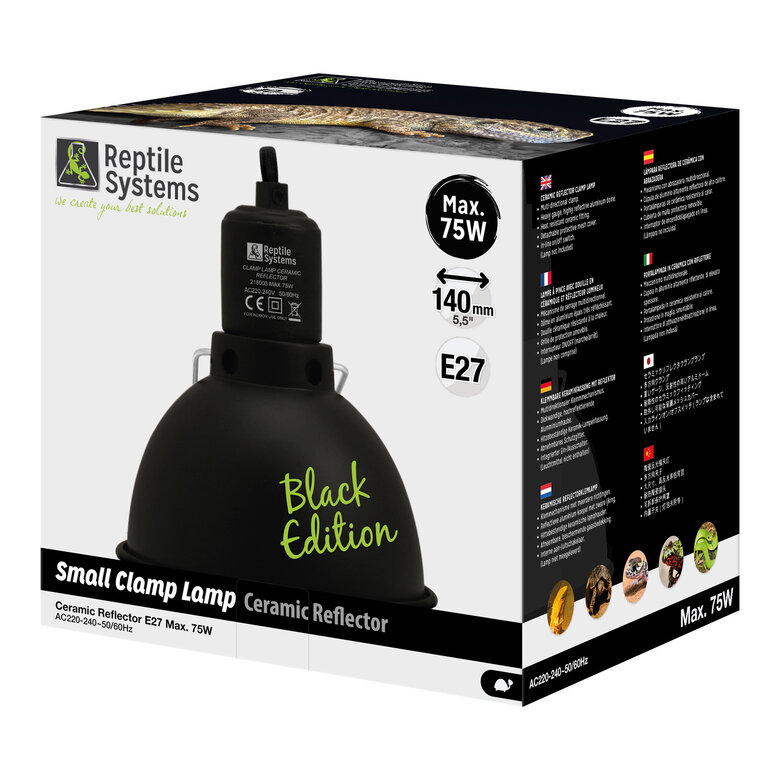 Reptile Systems - Clamp Lamp Black Edition Small - ⌀140mm Image numéro 1 Reptile Systems - Clamp Lamp Black Edition Small - ⌀140mm Image numéro 1