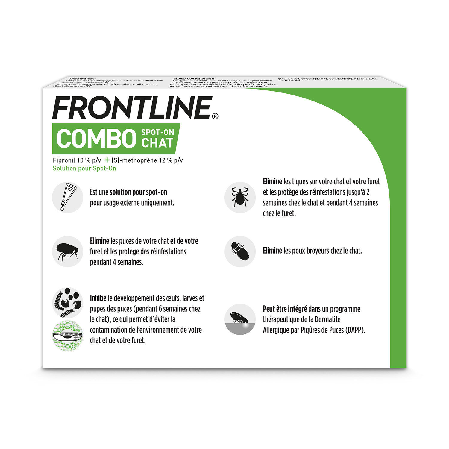 Frontline Combo - Pipettes Antiparasitaires &Eacute;limine les Puces pour Chat - 3x0,5ml Image num&eacute;ro 2