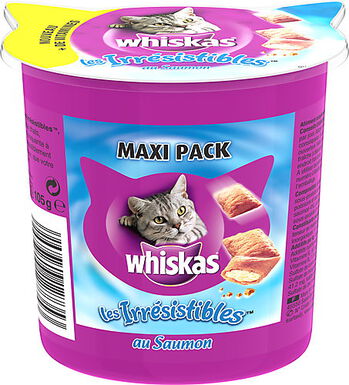 Whiskas - Friandises Les Irréstibles au Saumon pour Chat - 105g