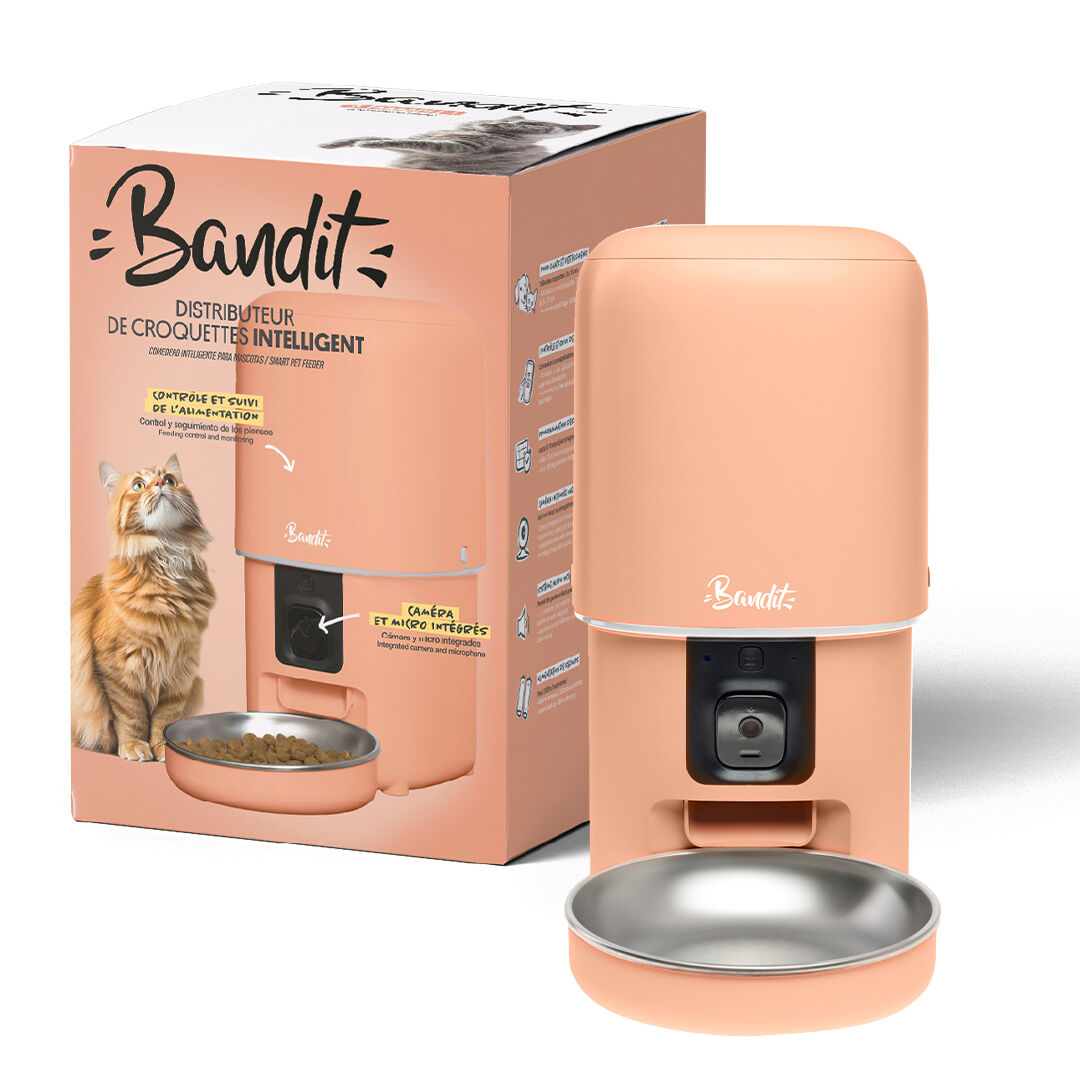 Bandit - Distributeur de Croquettes 4L pour Chiens et Chats - P&ecirc;che Image num&eacute;ro 1